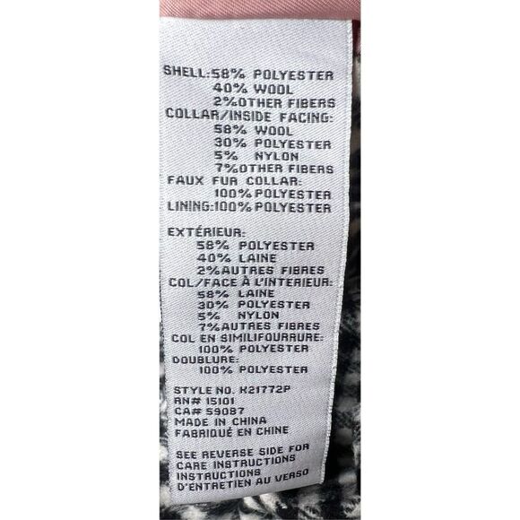 KATE SPADE NEW YORK Gingham Single Breasted Coat NWOT Size XS - Picture 8 of 8